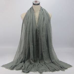 Bubble plain scarf