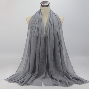 Bubble plain scarf