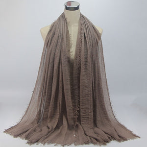 Bubble plain scarf