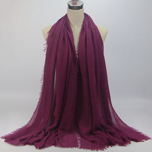 Bubble plain scarf