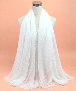 Bubble plain scarf