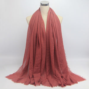 Bubble plain scarf