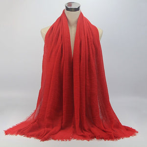 Bubble plain scarf