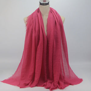 Bubble plain scarf