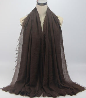 Bubble plain scarf