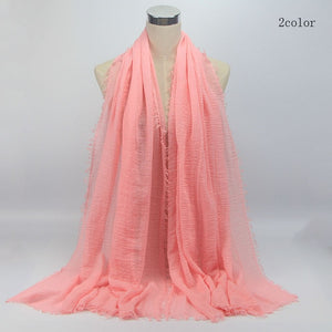 Bubble plain scarf