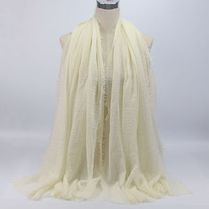 Bubble plain scarf