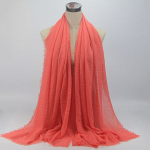Bubble plain scarf