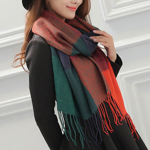 Plaid Cashmere Scarf